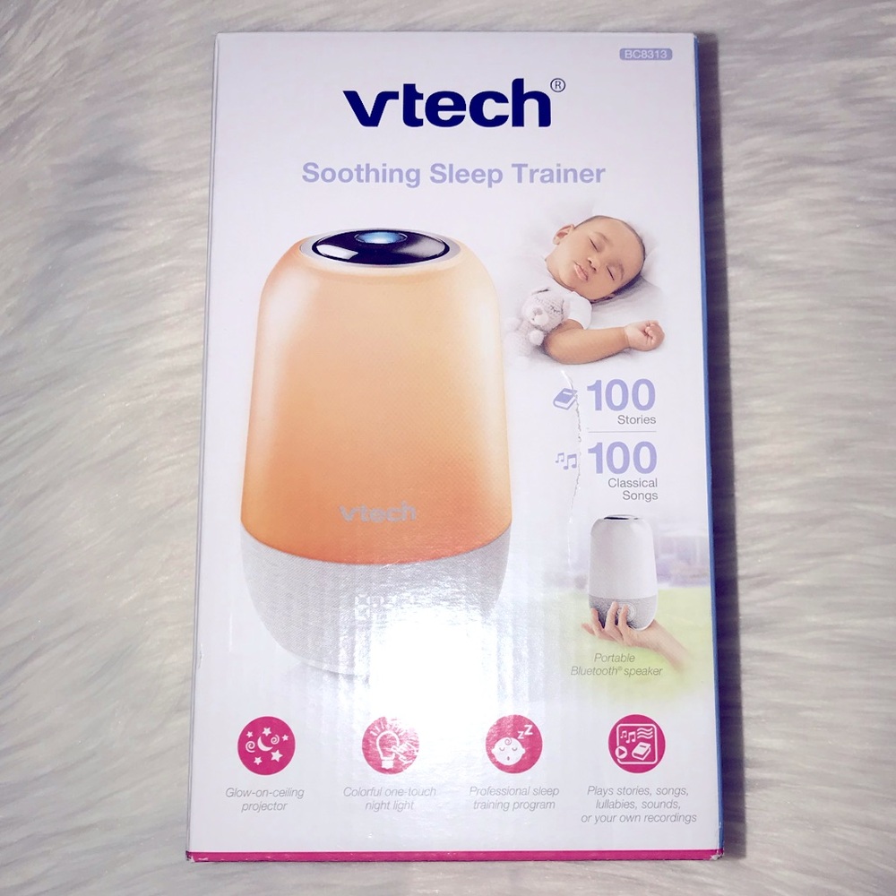 New VTech Soothing Sleep Trainer Multi-Color NightLight, Ceiling Projector